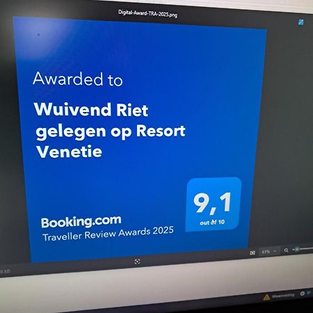 Wuivend Riet Gelegen Op Resort Venetie Giethoorn Exterior foto